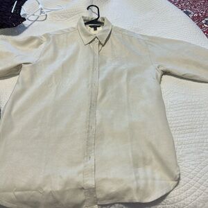 Banana Republic Light Cream Collared Shirt